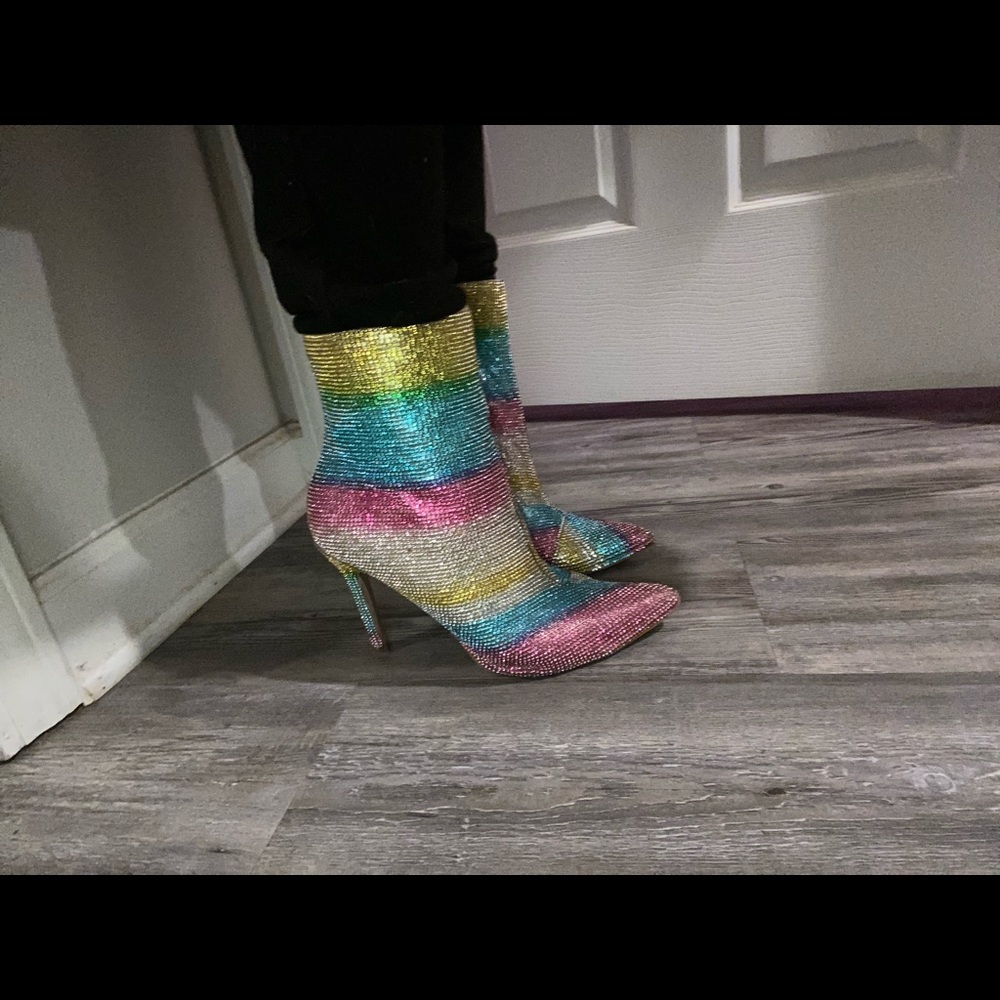 Beautiful classy half booties, that will go with anything or any season